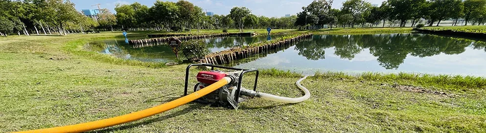 SUNHOSE layflat irrigation hose in field operation